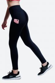 LEGGINGS CARACOL POCKET SUPER COMFORT NEGRO