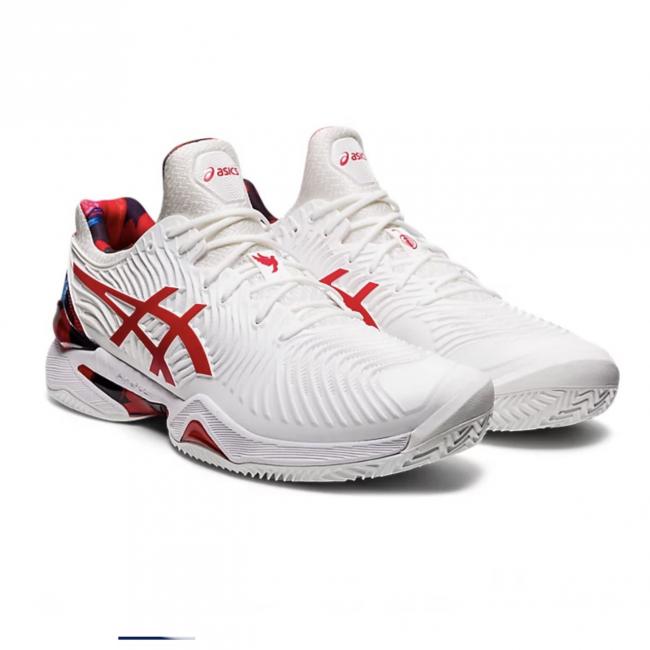CALZADO ASICS COURT FF NOVAK CLAY L.E. WHITE/ CLASSIC RED | Uliko Store