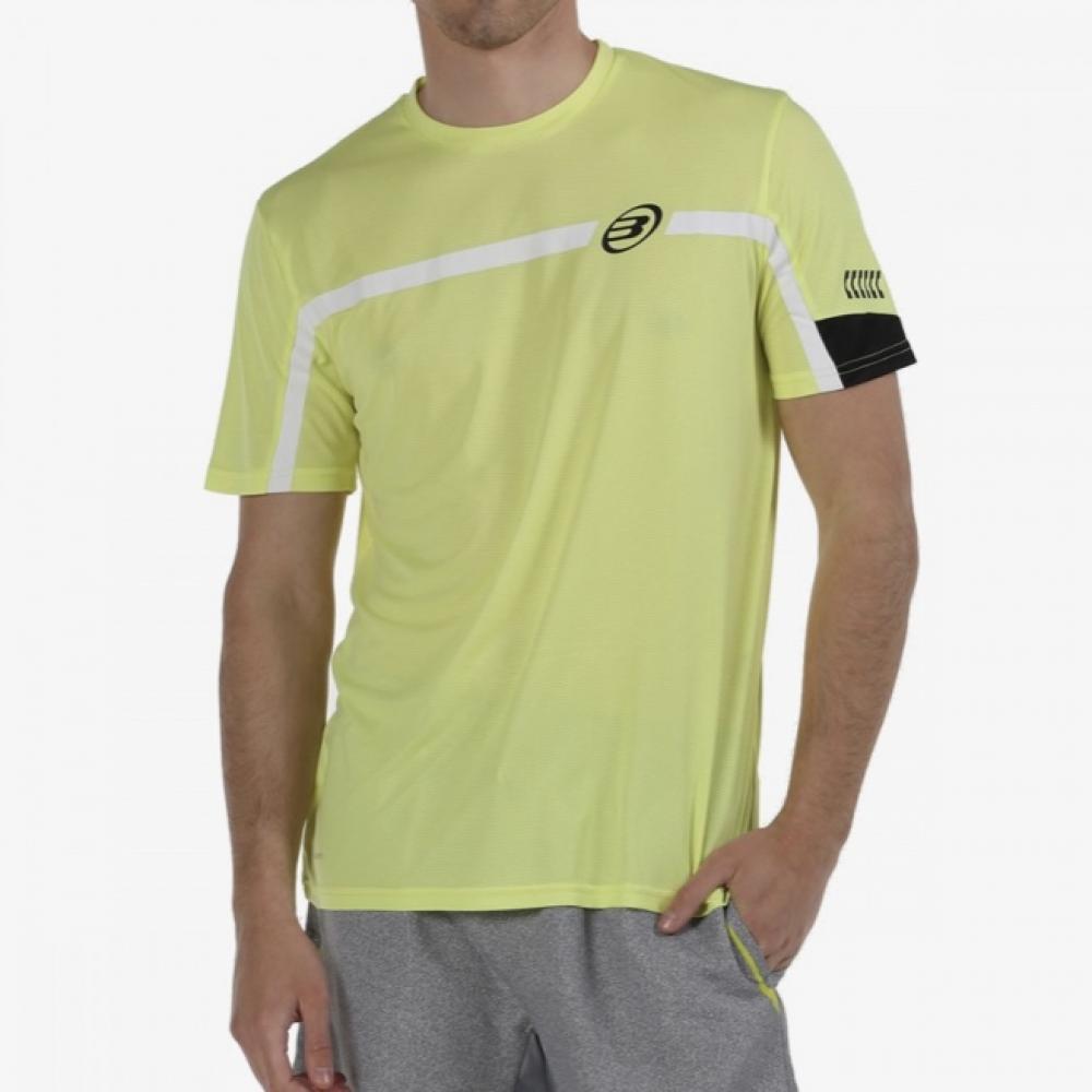 Camiseta Bullpadel ROGOR en color Carmesí Flúor