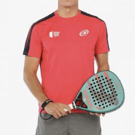 CAMISETA BULLPADEL ROBINE CARMESI FLUOR