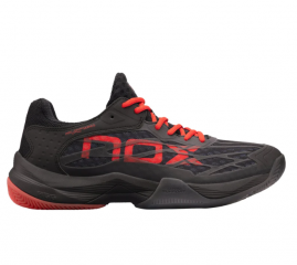 CALZADO NOX AT10 LUX NEGRO/ROJO 9