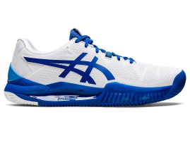 CALZADO ASICS GEL RESOLUTION 8 CLAY WHITE/TUNA BLUE