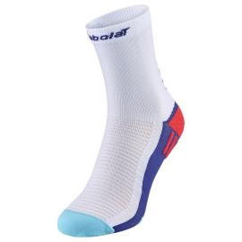 MEDIA BABOLAT ANTIDESLIZANTE BLANCO/AZUL SURF