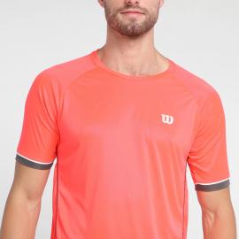 CAMISETA WILSON TOUR NEON CORAL L