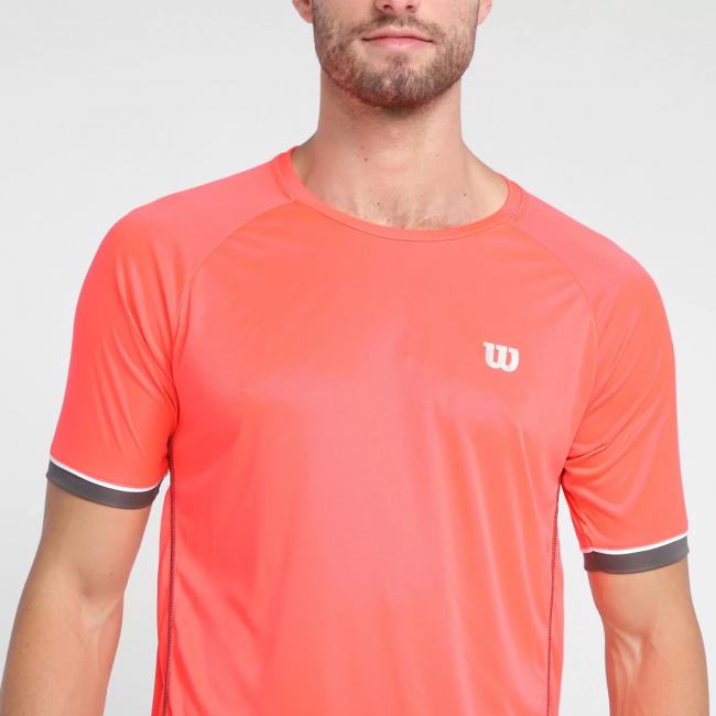 CAMISETA WILSON TOUR NEON CORAL