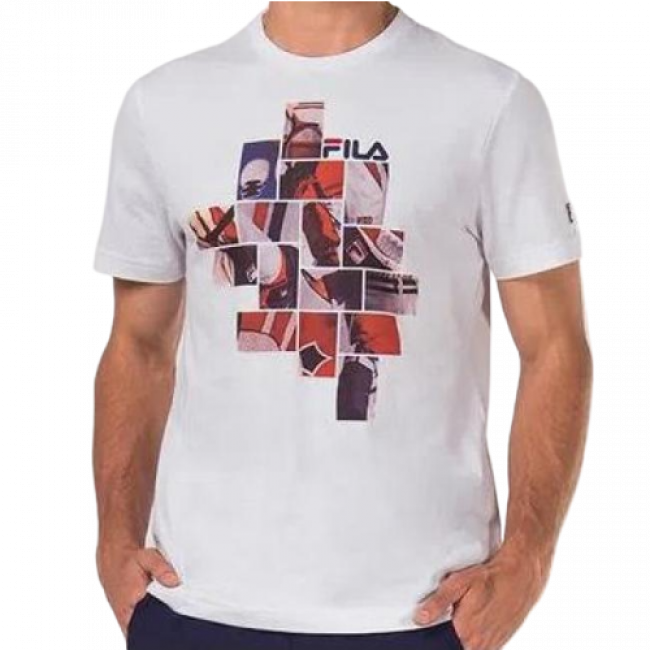 CAMISETA FILA COLLAGE BLANCO