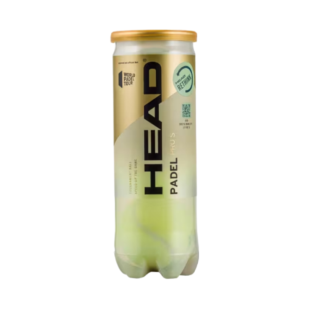 TUBO DE PELOTAS HEAD PADEL PRO S (NUEVO)