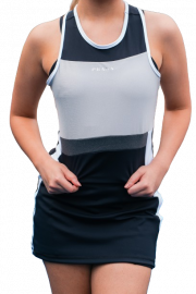 VESTIDO PRANA NEGRO/PLATA