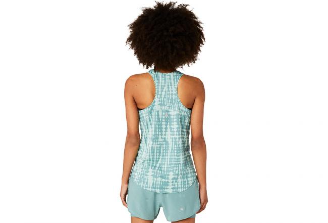 CAMISILLA ASICS ROAD ALL OVER CELADON CLARO L
