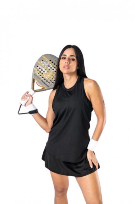 CAMISILLA PRANA LARGA NEGRO