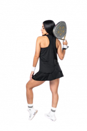 SHORT POLLERA PRANA NEGRO