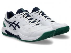 CALZADO ASICS GEL DEDICATE 8 CLAY WHITE/MIDNIGHT