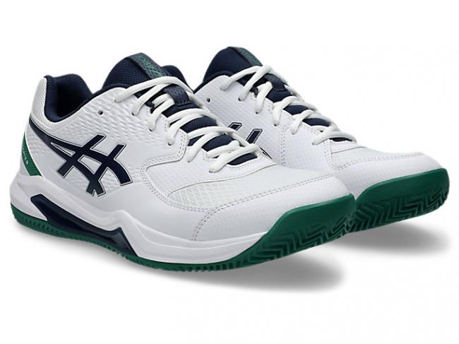 CALZADO ASICS GEL DEDICATE 8 CLAY WHITE/MIDNIGHT 10